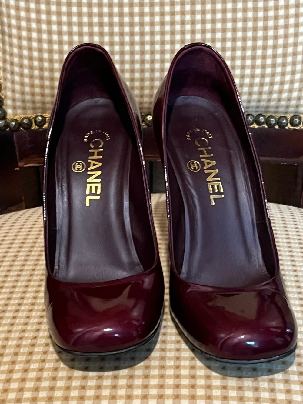 💋Burgundy CHANEL Pumps